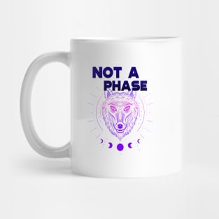 Bisexual Wolf LGBT Not a PHase Mug